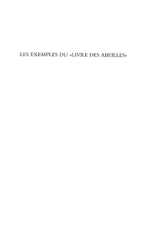Les exemples du "Livre des abeilles": Une vision médiévale