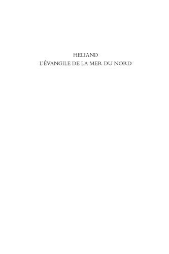 HELIAND L EVANGILE DE LA MER DU NORD
