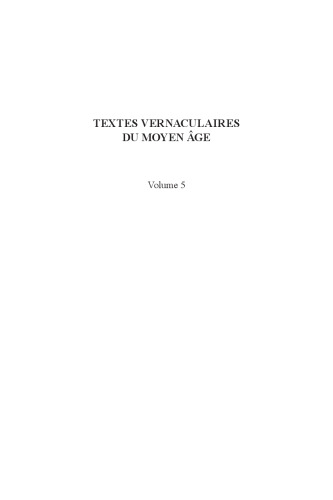 A Gathering of Medieval English Recipes (Textes Vernaculaires Du Moyen Age)