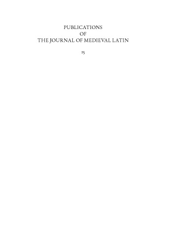 Omnium Magistra Virtutum: Studies in Honour of Danuta Shanzer (German Edition) (Publications of the Journal of Medieval Latin, 15) (English and German Edition)
