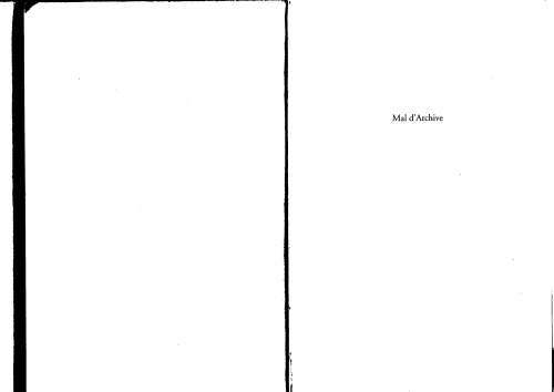 Mal d'archive : une impression fraudienne