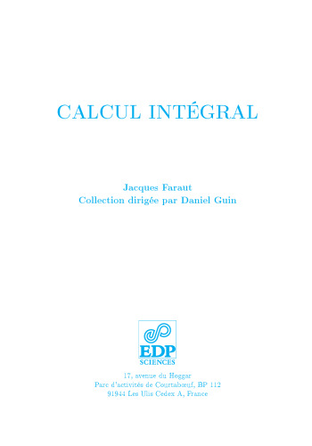 Calcul intégral