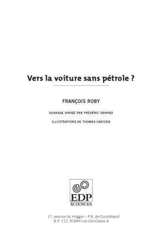 Vers la voiture sans pétrole ?
