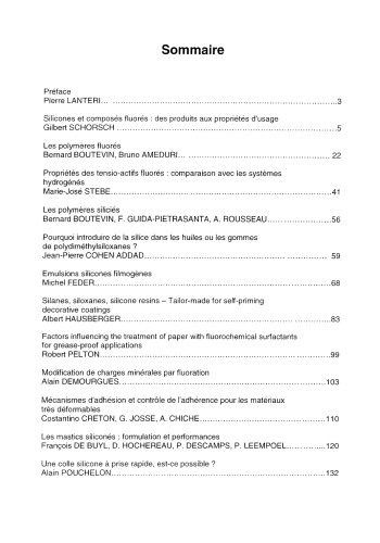 Formulation des composés siliconés et fluorés