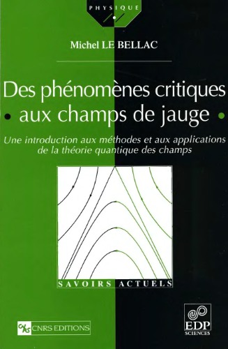 Des PhenomeМЂnes critiques aux champs de jauge