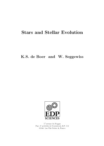 Stars and Stellar Evolution