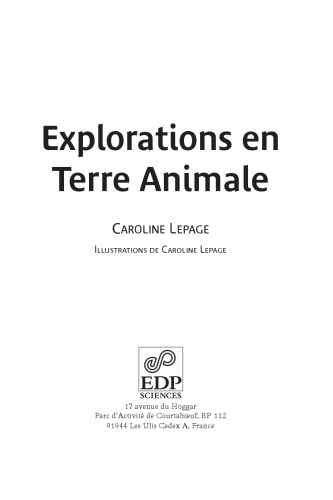 Explorations en terre animale