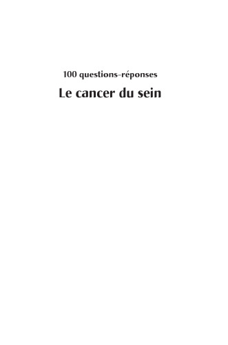 Le Cancer du sein