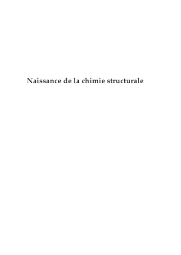 Naissance de la chimie structurale