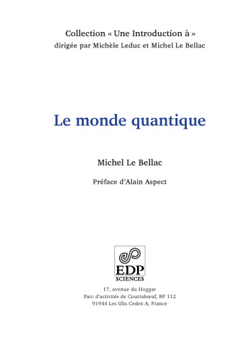 Le monde quantique