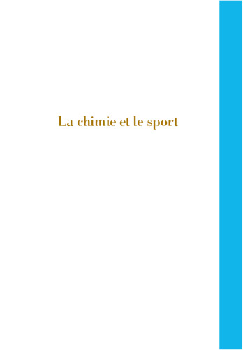 La chimie et le sport