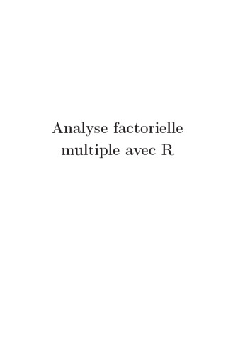 Analyse factorielle multiple avec R