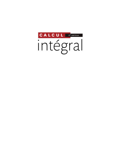 Calcul intégral