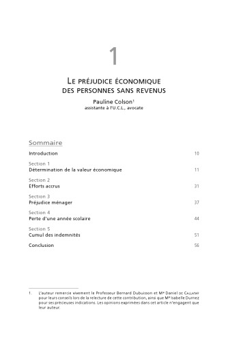 Le dommage et sa réparation