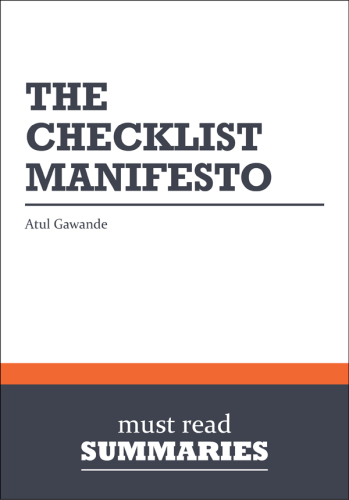 The Checklist Manifesto - Atul Gawande