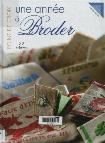 Une année à broder: point de croix