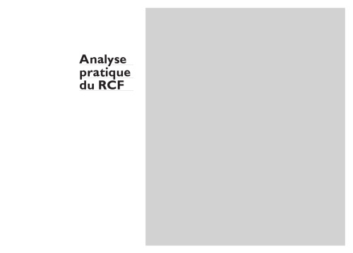 Analyse pratique du RCF