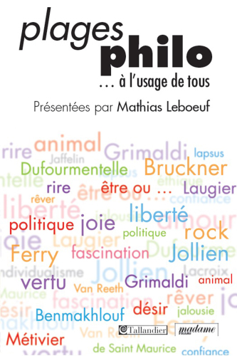 Plages philo-- à l'usage de tous