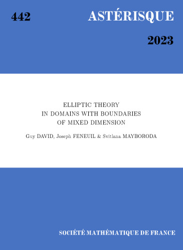 Elliptic theory in domains with boundaries of mixed dimension