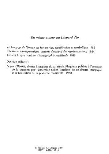 Le Langage de l’image au Moyen-Âge : Grammaire des gestes