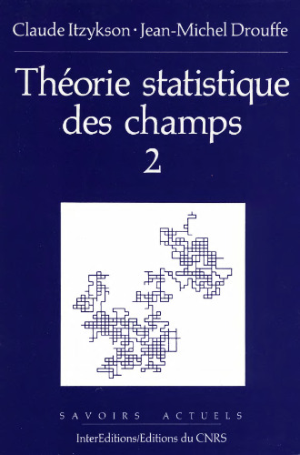 Théorie statistique des champs (Broché)