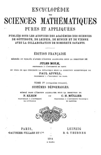Collectif Encyclopedie des sciences mathematiques