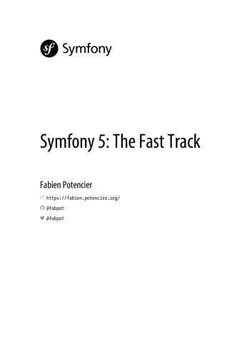 Symfony 5: The Fast Track
