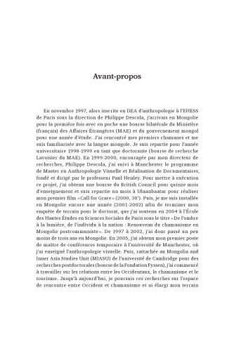 De l'ombre à la lumière, de l'individu à la nation. Ethnographie du renouveau chamanique en Mongolie postcommuniste