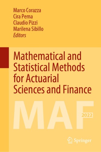 Mathematical and Statistical Methods for Actuarial Sciences and Finance: MAF 2022