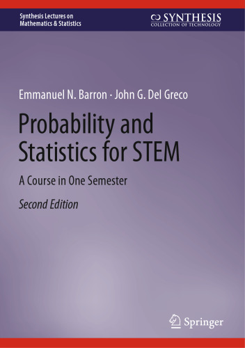 Probability and Statistics for STEM