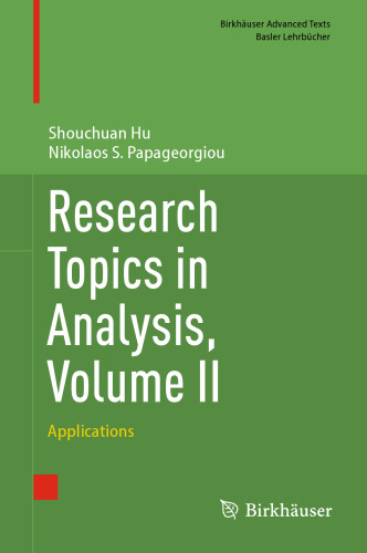 Research Topics in Analysis