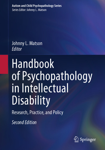 Handbook of Psychopathology in Intellectual Disability