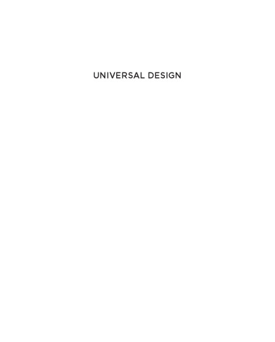 Universal Design: Solutions for a barrier-free living
