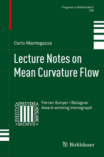 Lecture notes on mean curvature flow