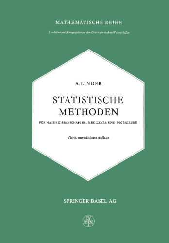 Statistische Methoden: Für Naturwissenschafter, Mediziner und Ingenieure