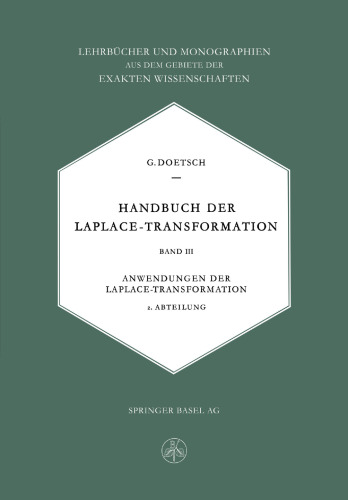 Handbuch der Laplace-Transformation: Anwendungen der Laplace-Transformation