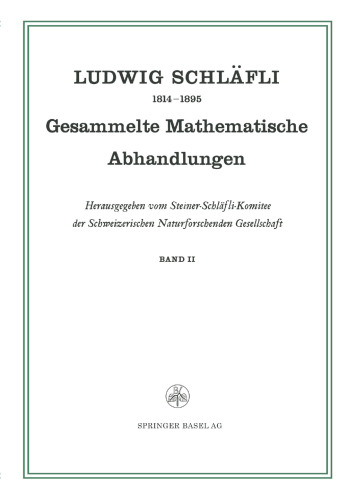 Gesammelte Mathematische Abhandlungen