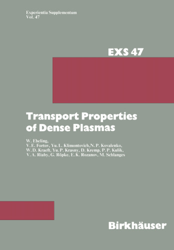 Transport Properties of Dense Plasmas
