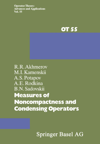 Measures of Noncompactness and Condensing Operators