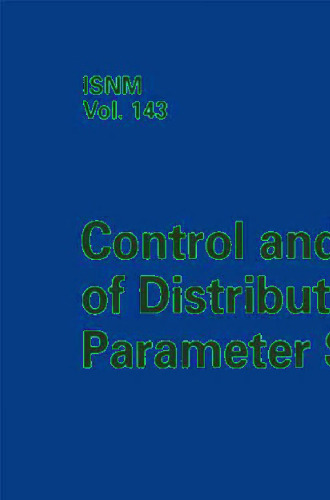 Control and Estimation of Distributed Parameter Systems: International Conference in Maria Trost (Austria), July 15–21, 2001