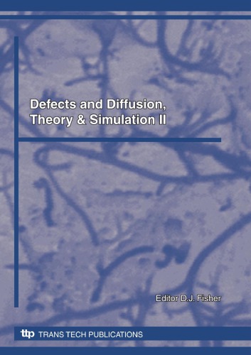 Defects and diffusion, theory and simulation : an annual retrospective II