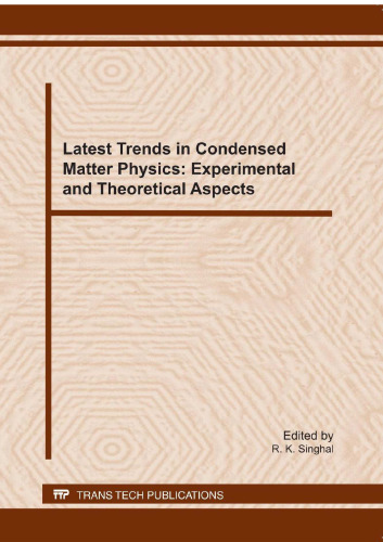 Latest Trends in Condensed Matter Physics