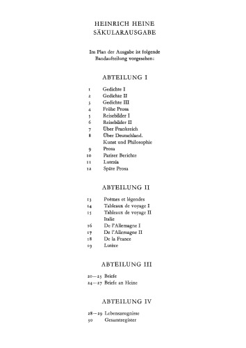 Heinrich Heine Säkularausgabe: BAND 1 Gedichte 1812-1827
