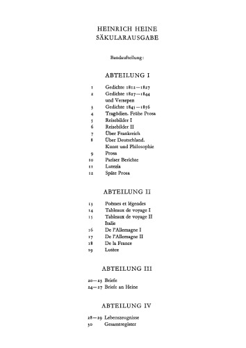 Heinrich Heine Säkularausgabe: BAND 3 Gedichte 1845-1856
