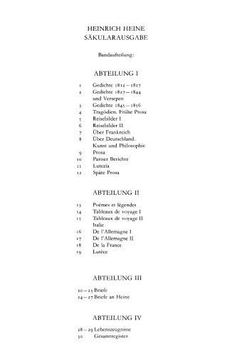 Heinrich Heine Säkularausgabe: BAND 9 K Prosa 1836-1840. Kommentar