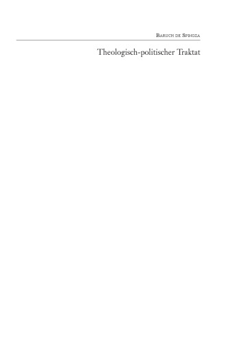 Spinoza: Theologisch-politischer Traktat