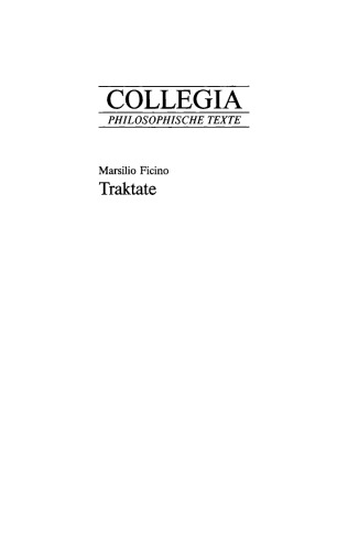 Traktate zur Platonischen Philosophie