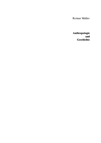 Anthropologie und Geschichte: Rousseaus frühe Schriften und die antike Tradition
