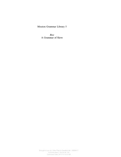 A grammar of Slave