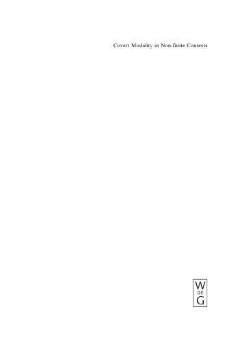 Covert Modality in Non-finite Contexts